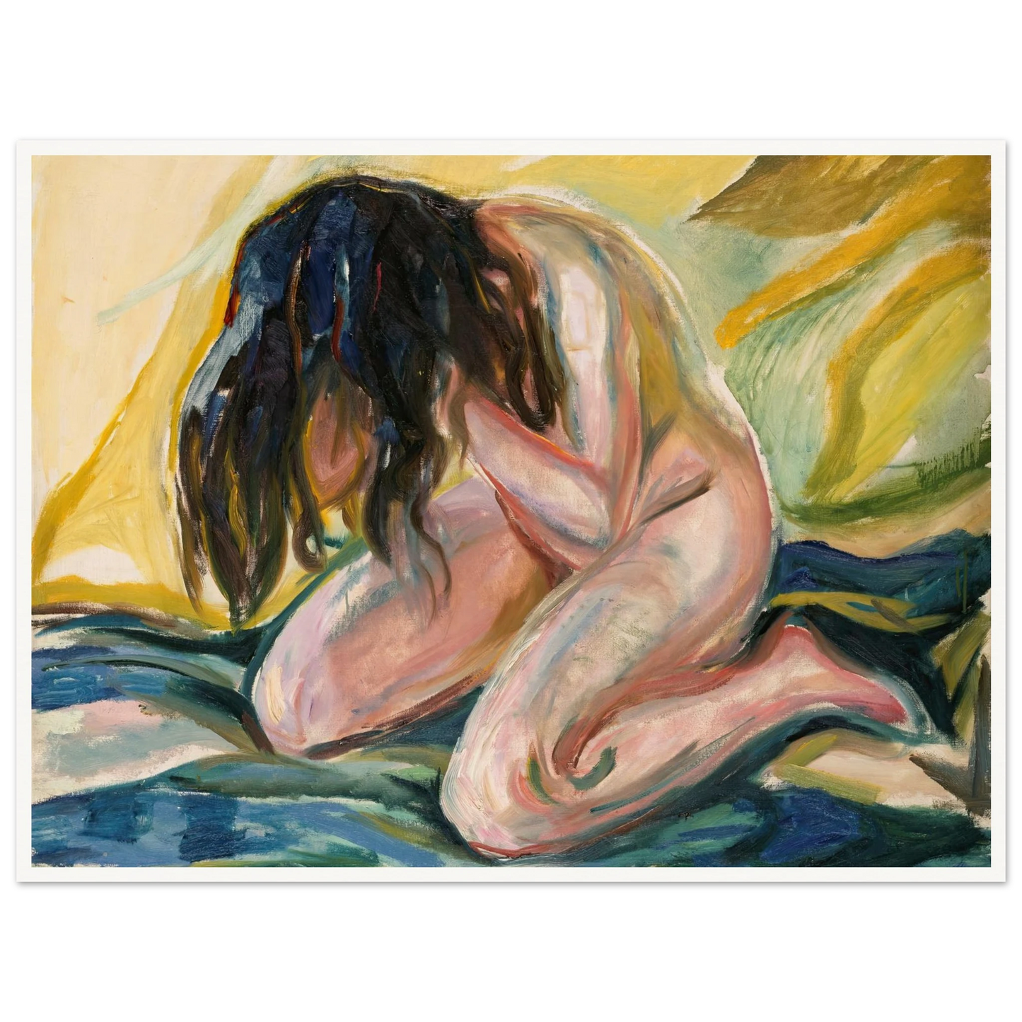 Weeping Nude (1919) Art Print | Edvard Munch-Quipham Collections