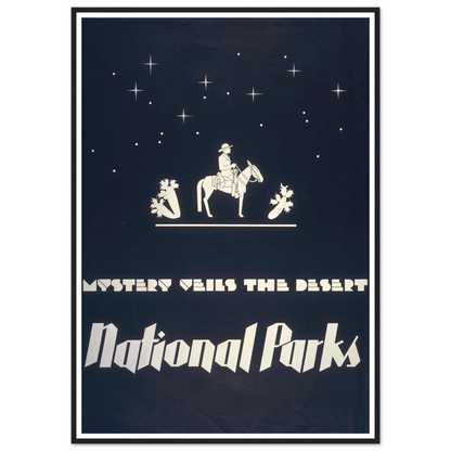Mystery veils the desert – National parks (1930) Art Print | Dorothy Waugh-Quipham Collections