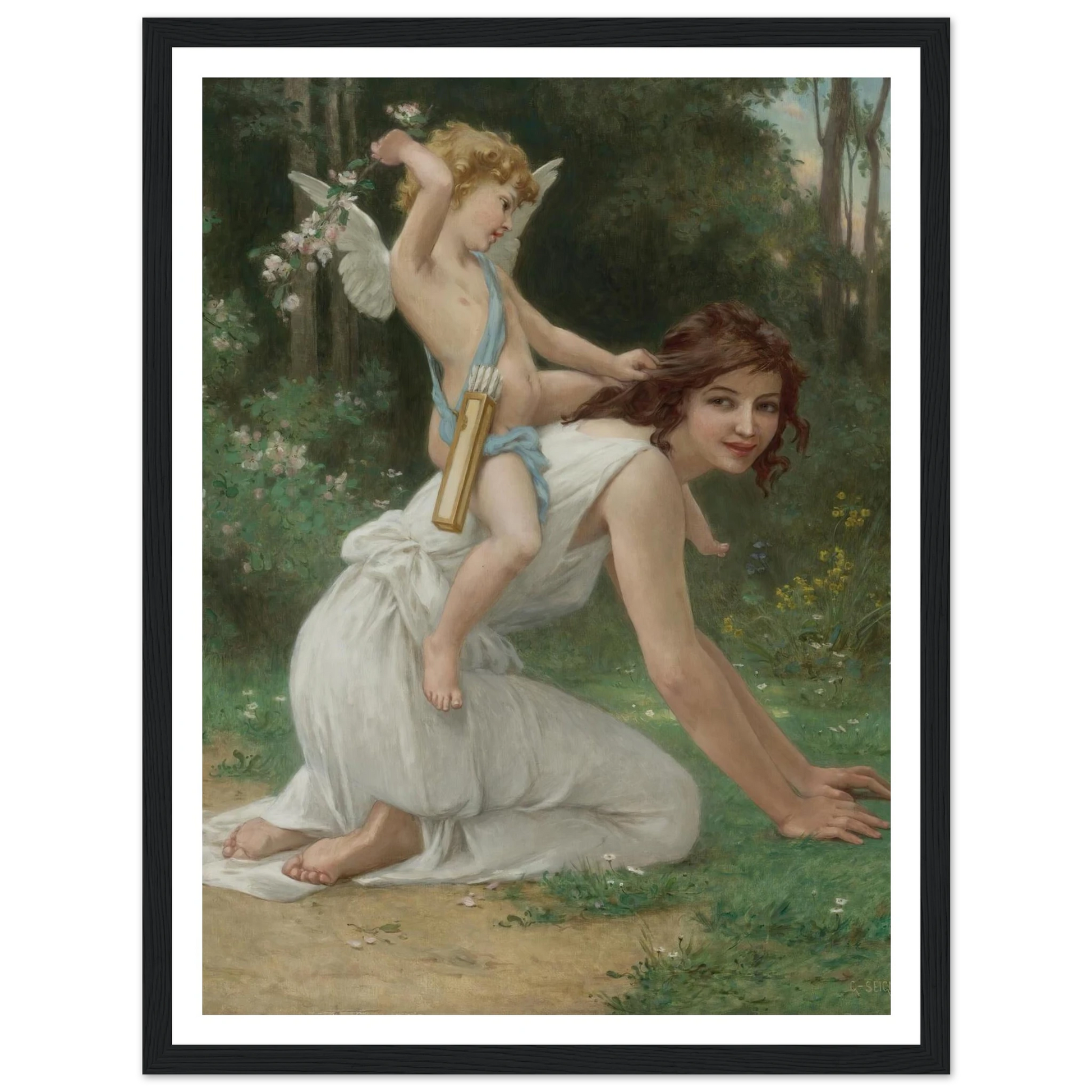 Venus And Cupid Art Print | Guillaume Seignac-Quipham Collections