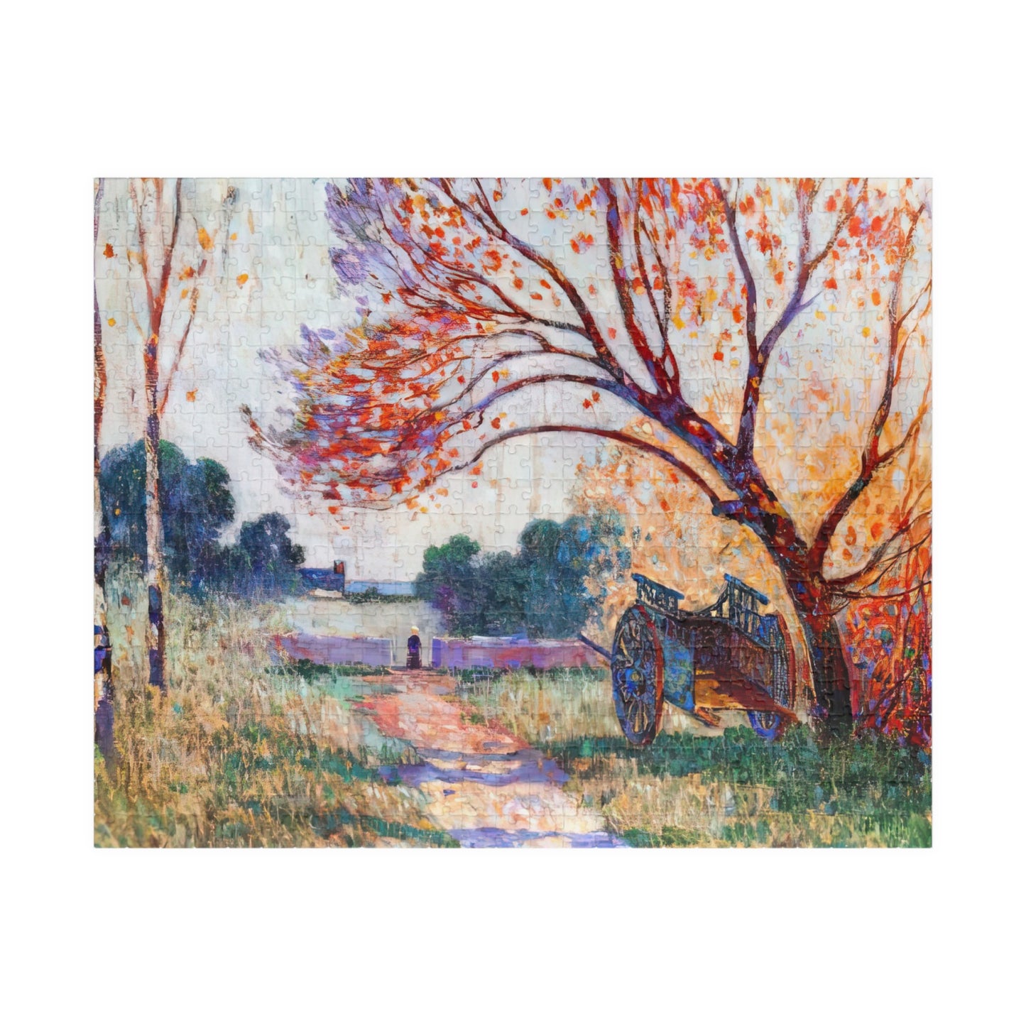 A Cart by the Side of the Path Puzzle | Ferdinand du Puigaudeau-Quipham Collections