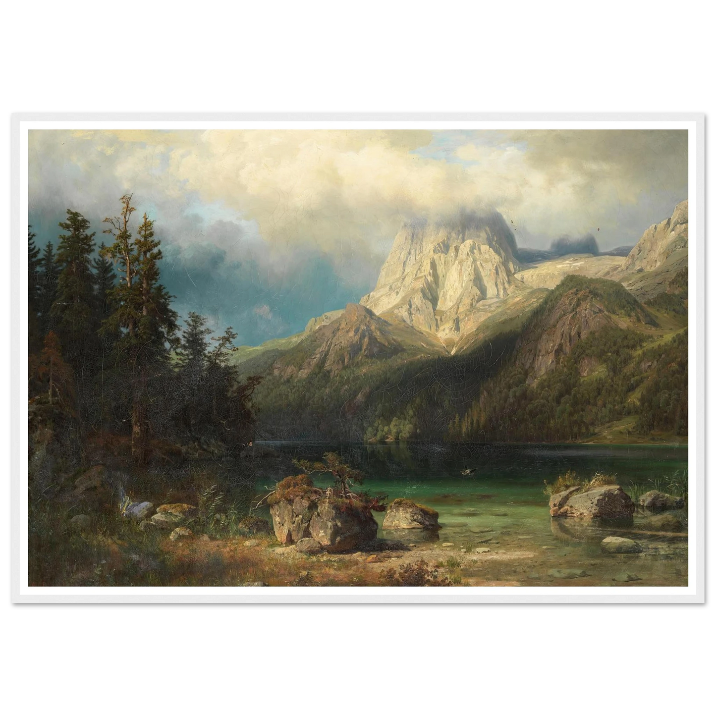 Gebirgslandschaft (1857) Art Print | August Wilhelm Leu-Quipham Collections