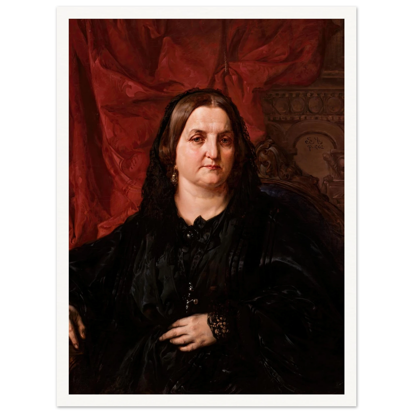 Portrait of PauIIna Giebułtowska (1862) Art Print | Jan Matejko-Quipham Collections
