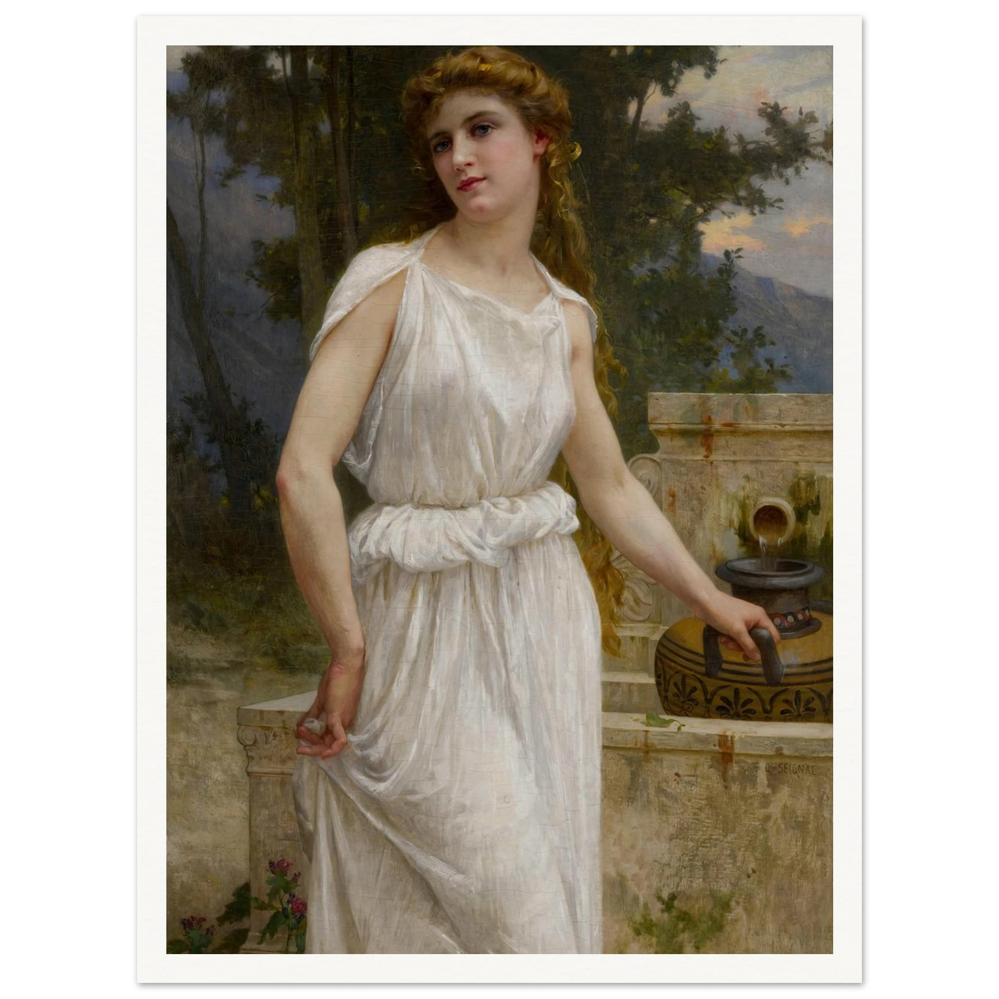 A la fontaine Art Print | Guillaume Seignac-Quipham Collections