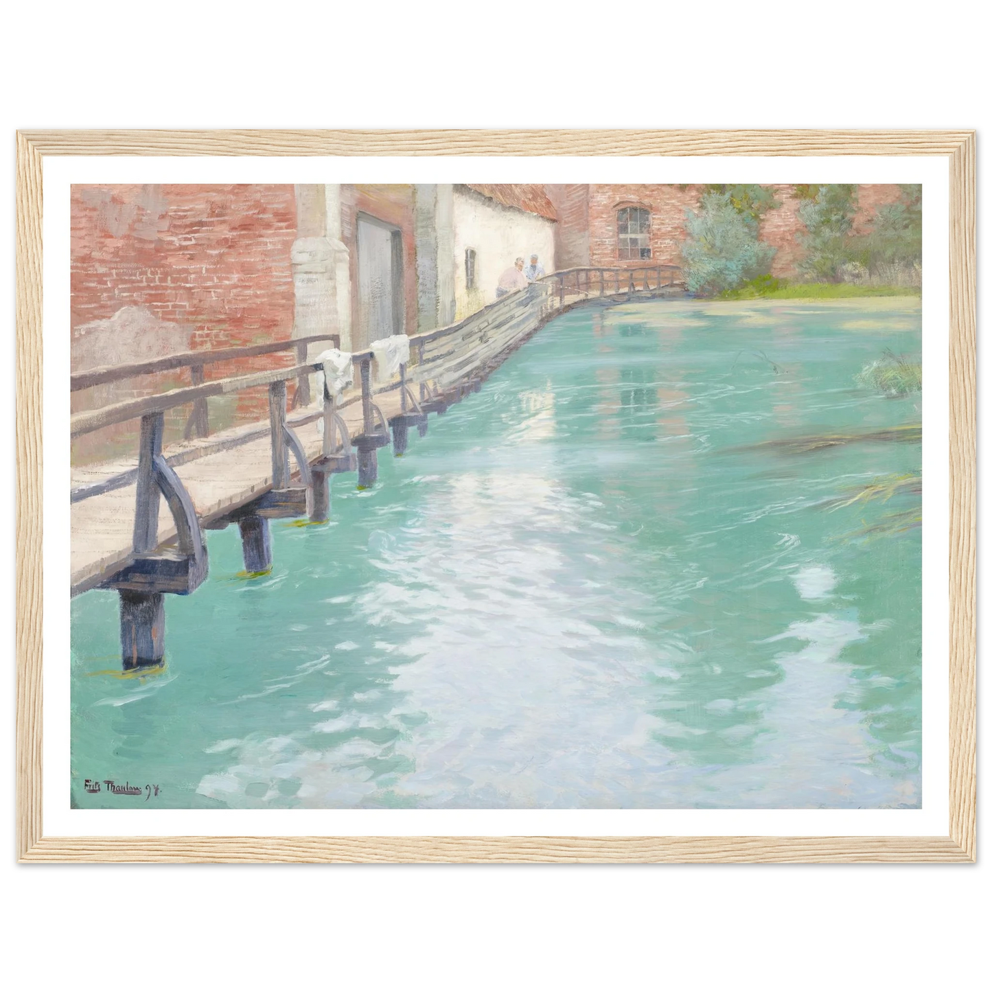 The Mills at Montreuil-sur-Mer, Normandy (1891) Art Print | Frits Thaulow-Quipham Collections