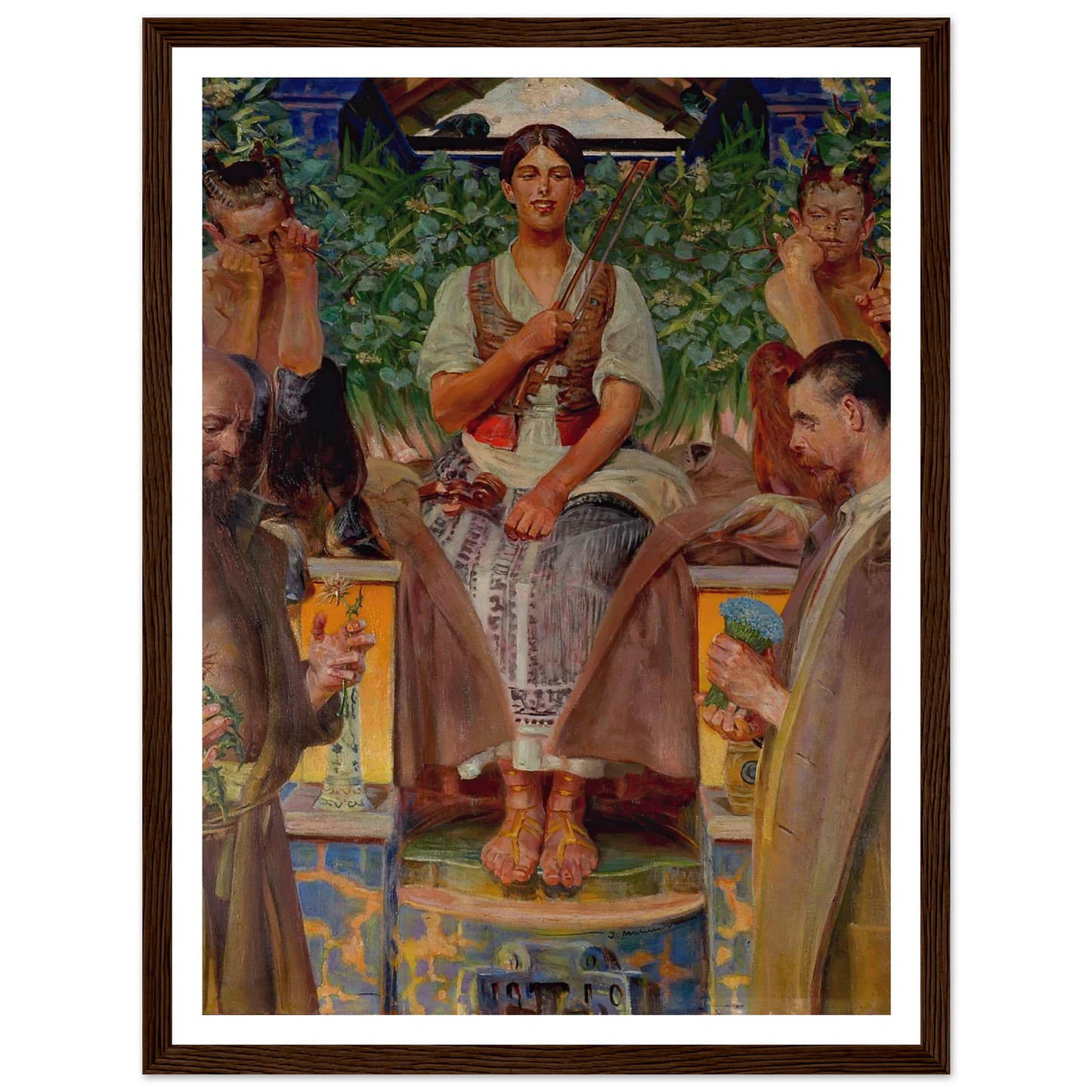 Homage to art and the muse (1910) Art Print | Jacek Malczewski-Quipham Collections