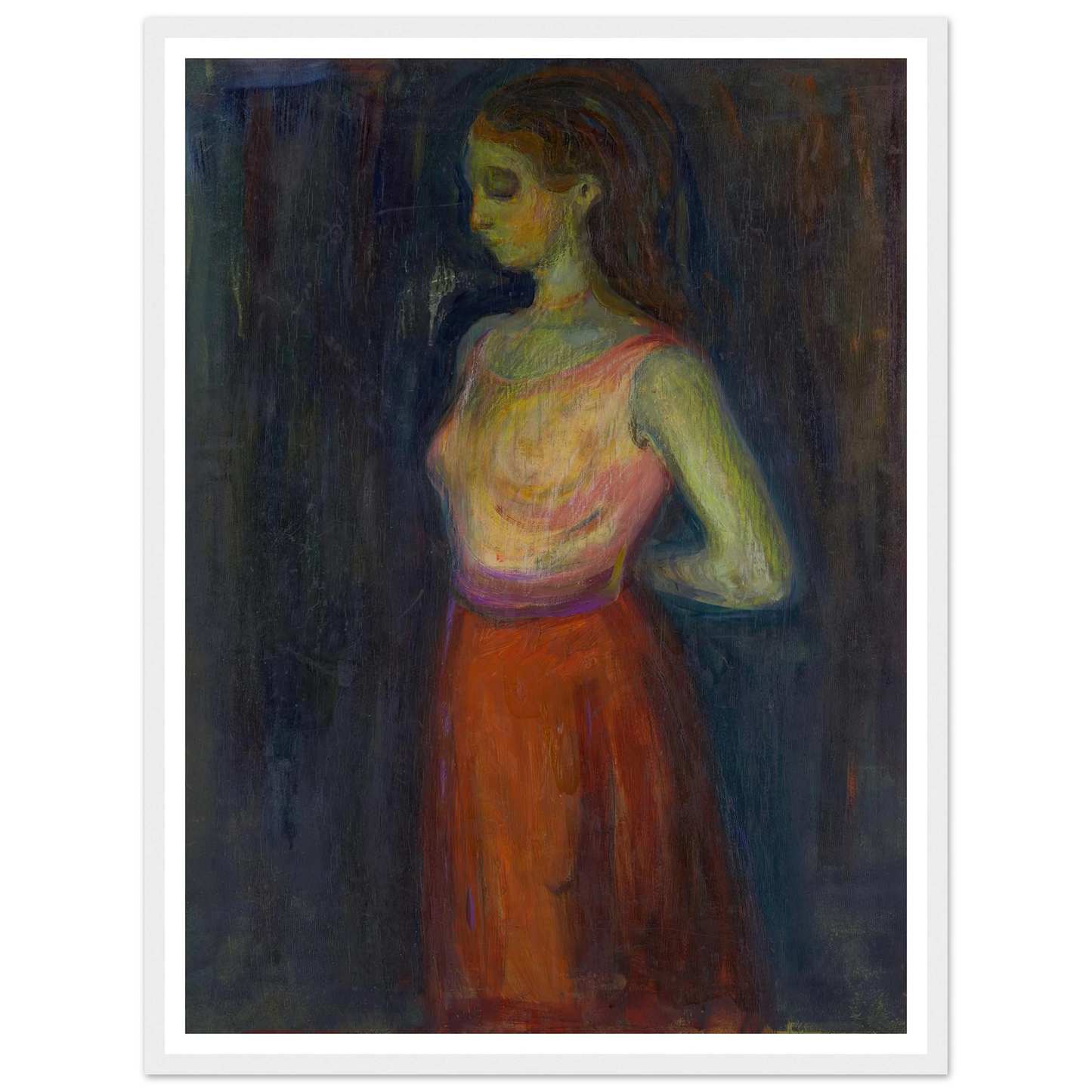Study of a Model (1898) Art Print | Edvard Munch-Quipham Collections