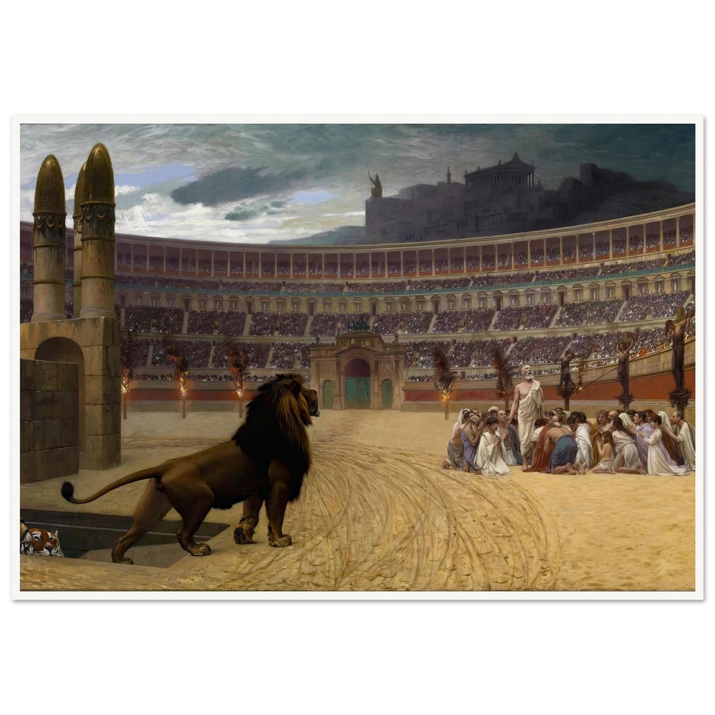 The Christian Martyrs’ Last Prayer (1863-1883) Art Print | Jean Leon Gerome-Quipham Collections