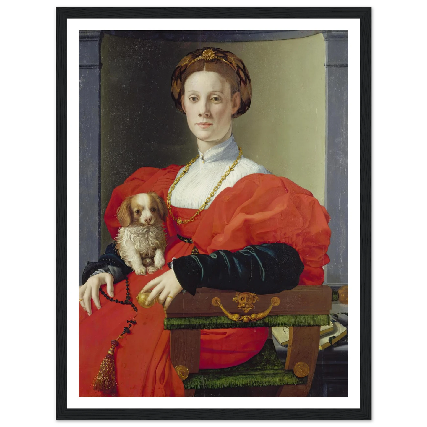 Portrait of a Lady in Red (Francesca Salviati) (ca. 1533) Art Print | Agnolo Bronzino-Quipham Collections