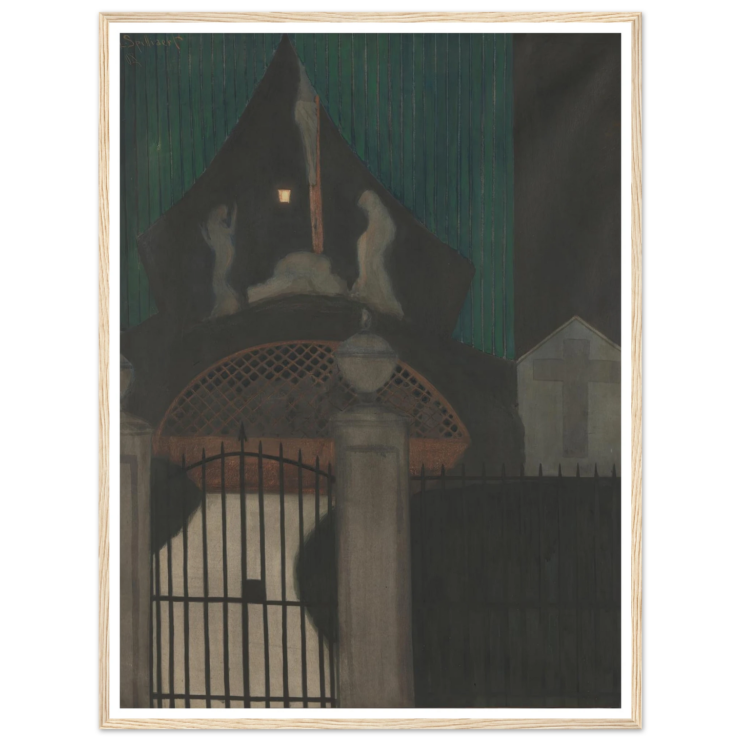 Calvarie en vagevuur te Oostende (1908) Art Print | Leon Spilliaert-Quipham Collections