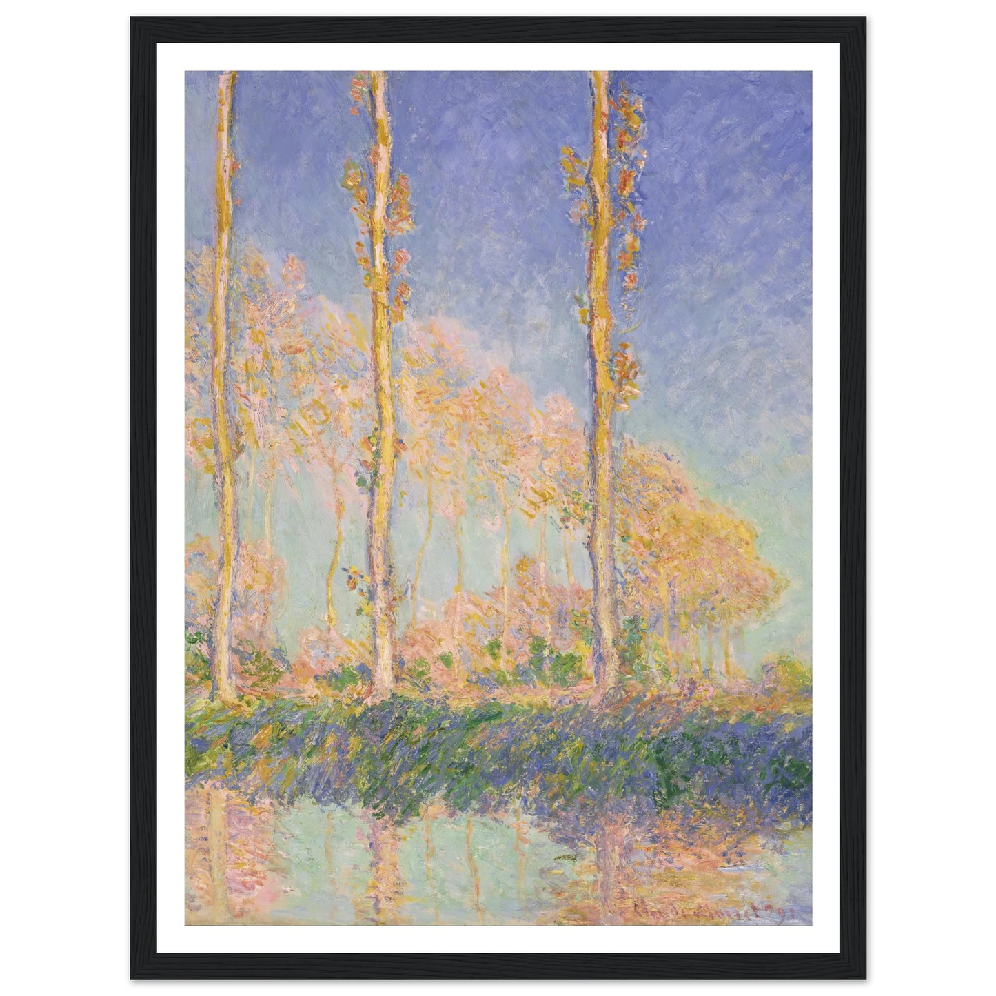 Poplars (1891) Art Print | Claude Monet-Quipham Collections