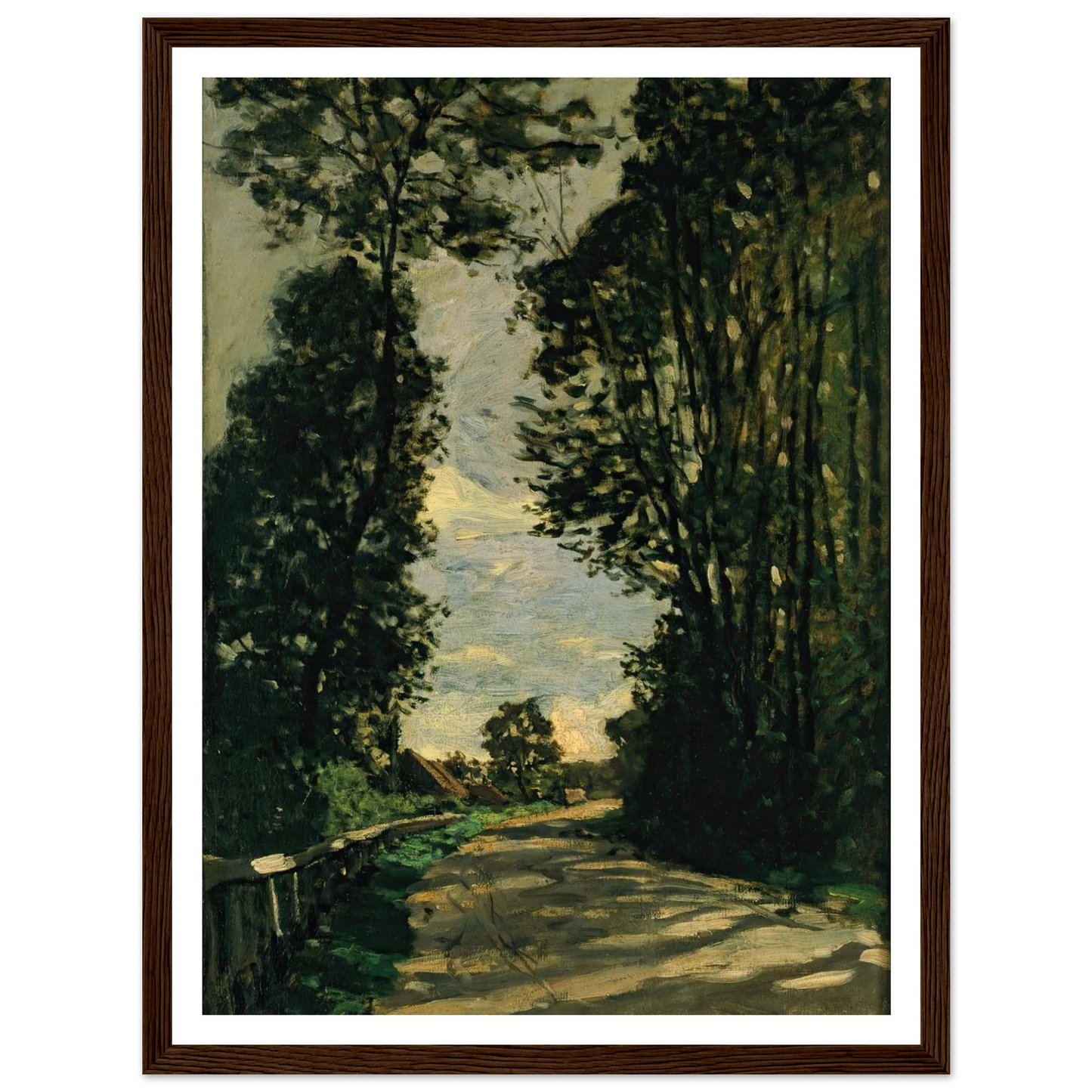 Walk (Road of the Farm Saint-Siméon) (1864) Art Print | Claude Monet-Quipham Collections
