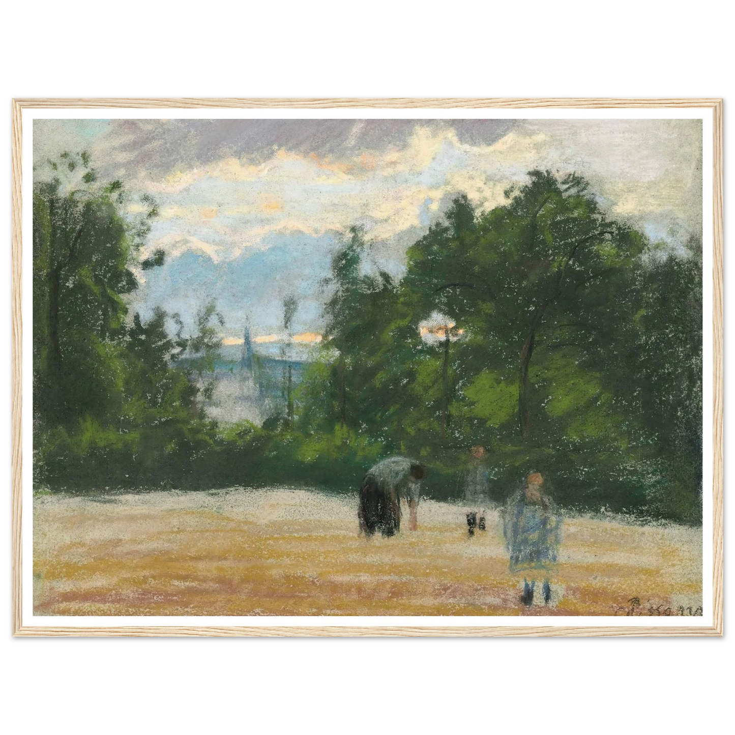 La clairière (circa 1875) Art Print | Camille Pissarro-Quipham Collections