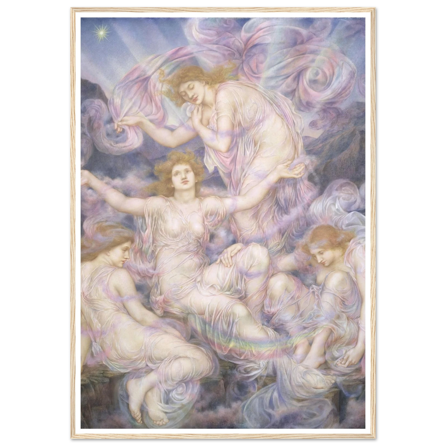 Daughters of the Mist (ca 1905-1910) Art Print | Evelyn de Morgan-Quipham Collections