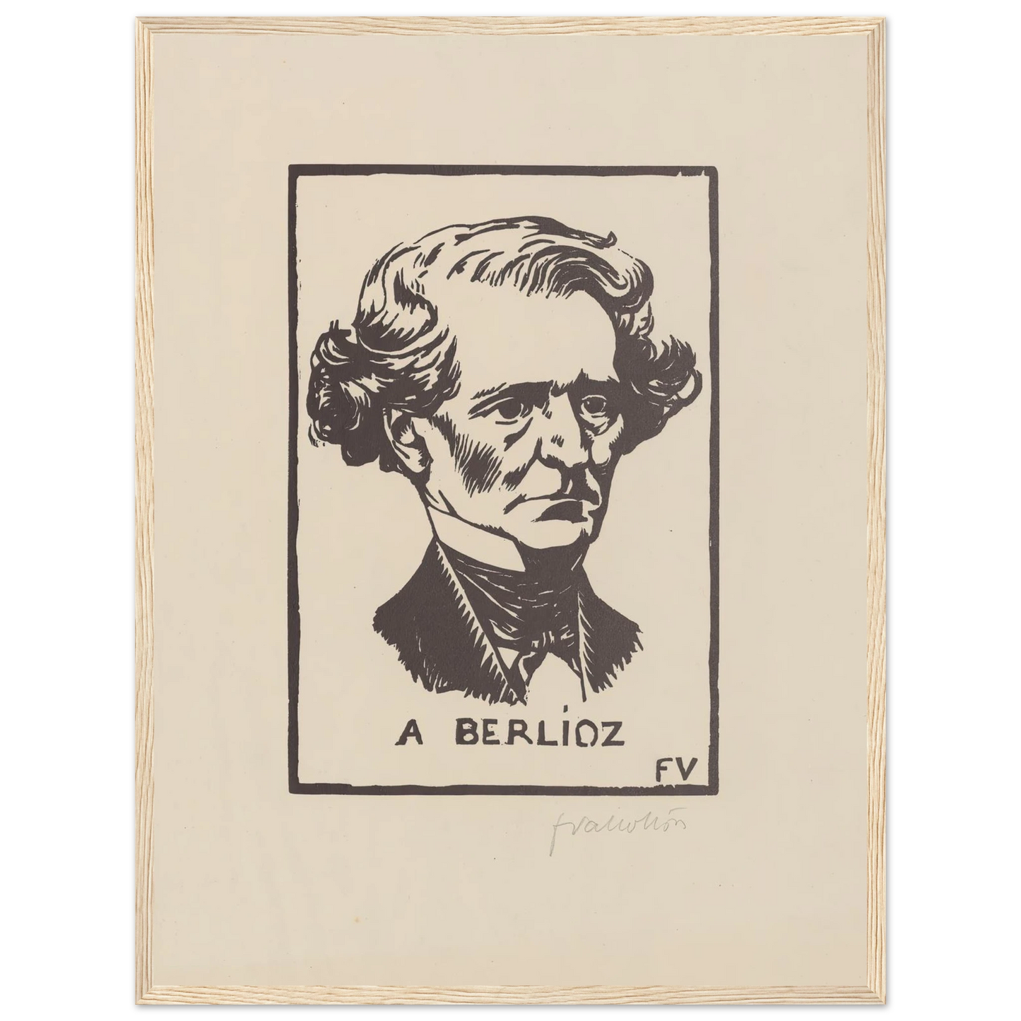 A Berlioz (1891) Art Print | Felix Vallotton-Quipham Collections