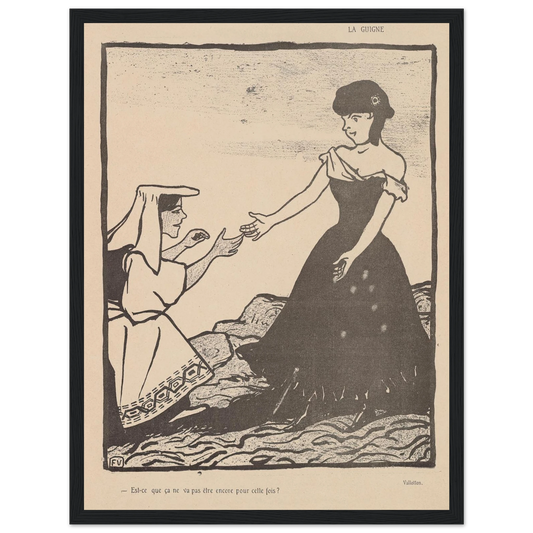 25 juillet 1903 Art Print | Felix Vallotton - Framed Poster - 30x40 cm / 12x16″ - Black frame