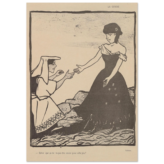 25 juillet 1903 Art Print | Felix Vallotton - Framed Poster - 30x40 cm / 12x16″ - Black frame