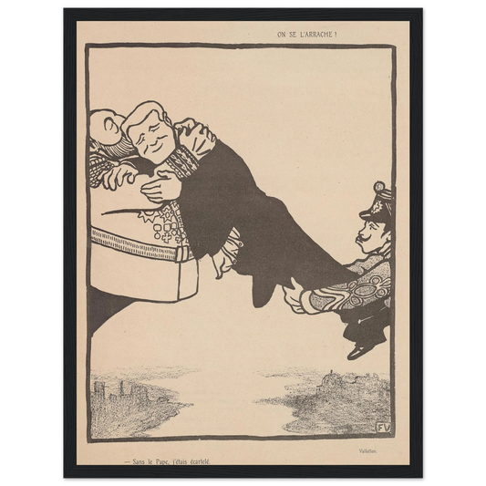 25 juillet 1903. Art Print | Felix Vallotton - Framed Poster - 30x40 cm / 12x16″ - Black frame