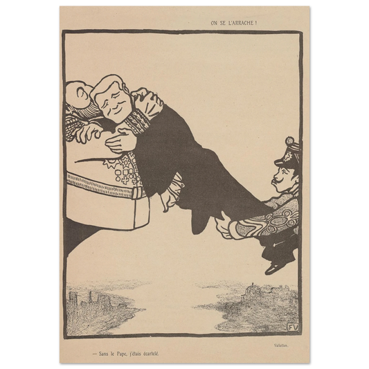 25 juillet 1903. Art Print | Felix Vallotton - Framed Poster - 30x40 cm / 12x16″ - Black frame