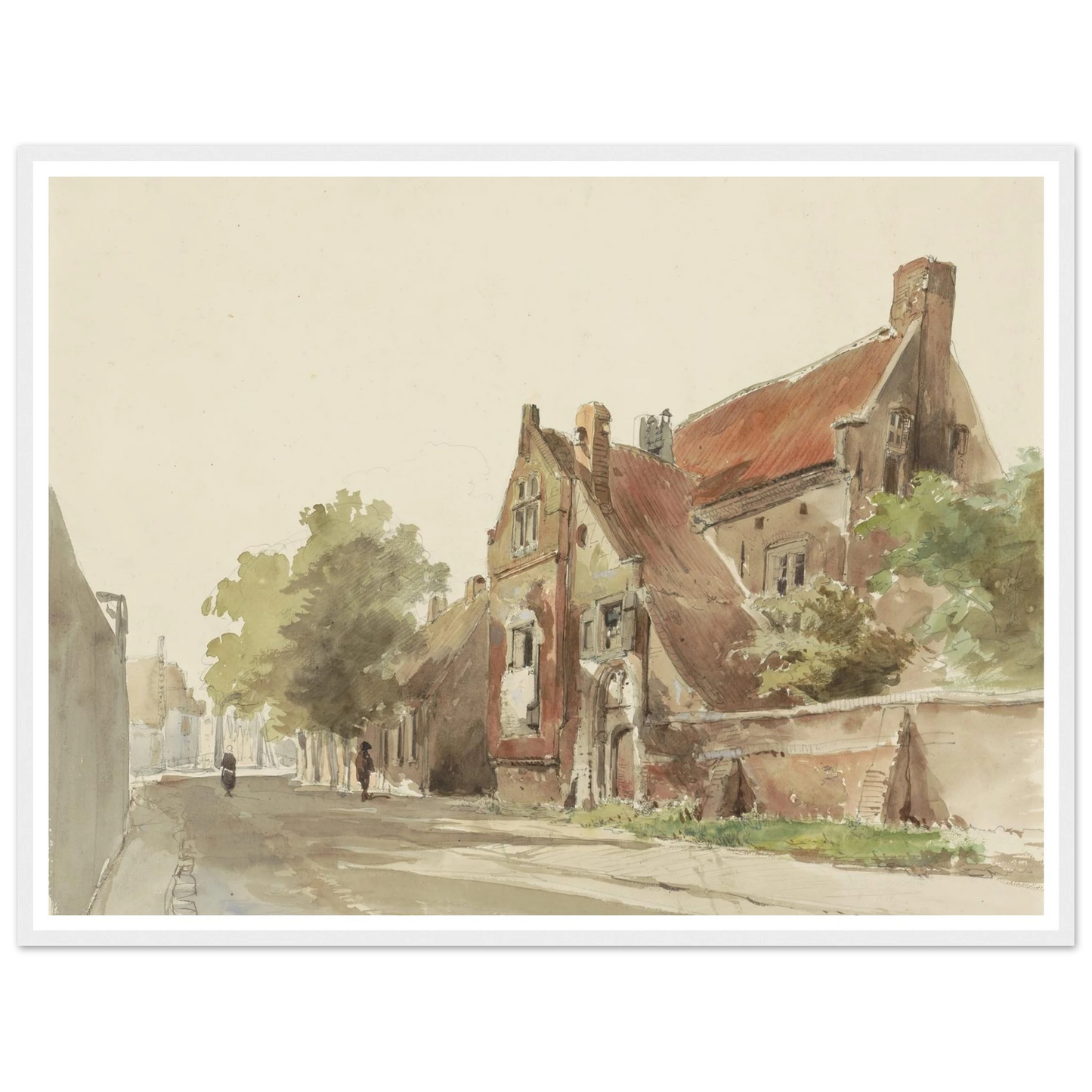 Het oude gasthuis te Hasselt (1861) Art Print | Cornelis Springer-Quipham Collections