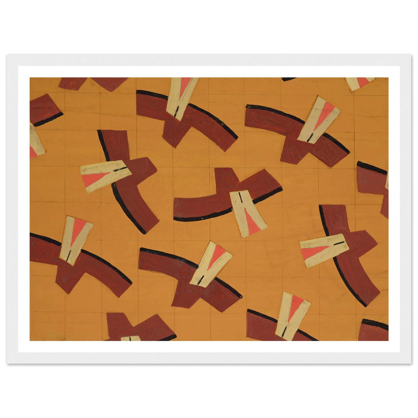 Untitled (Textile design no III) (circa 1925) Art Print | Frances Hodgkins-Quipham Collections