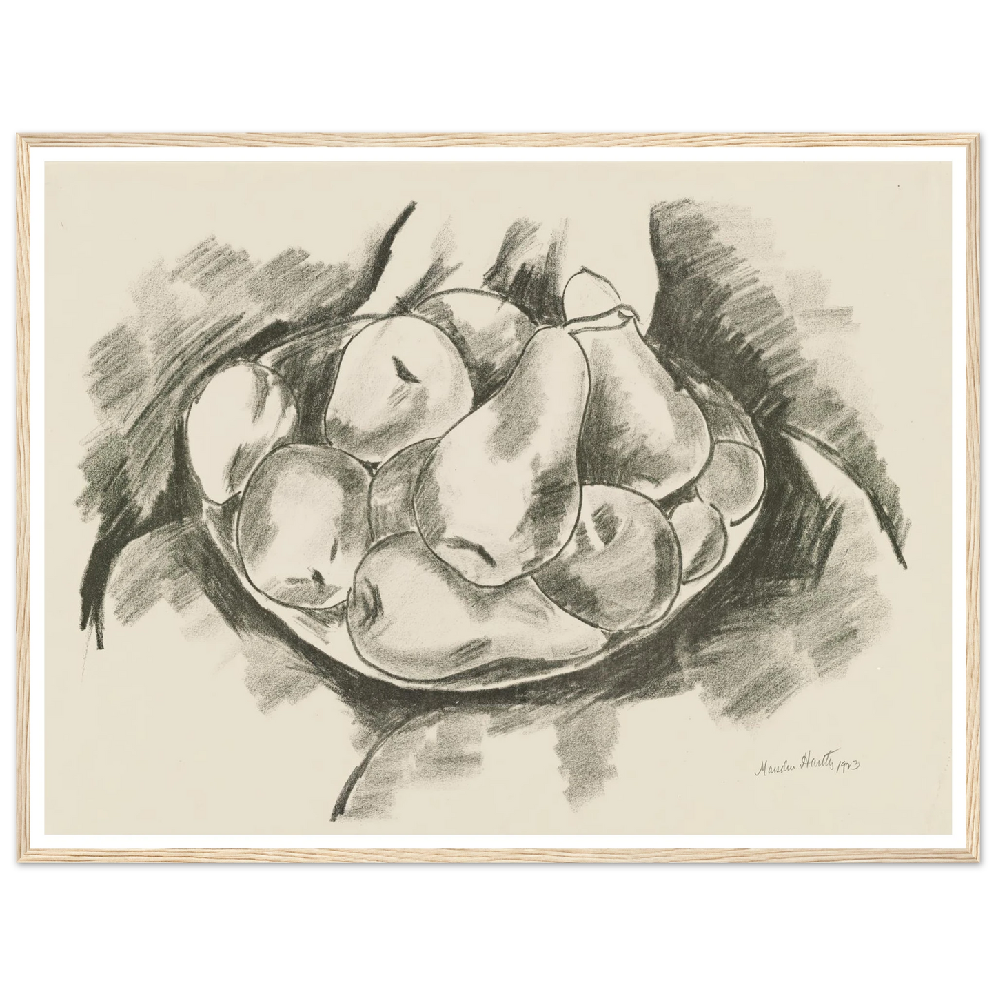Dish of Apples and Pears (1923) Art Print | Marsden Hartley-Quipham Collections