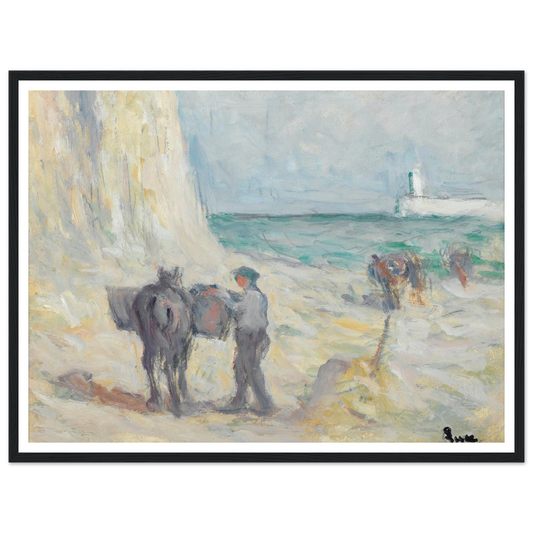 Le Tréport, le Ramassaage du Varech (1935) Art Print | Maximilien Luce-Quipham Collections