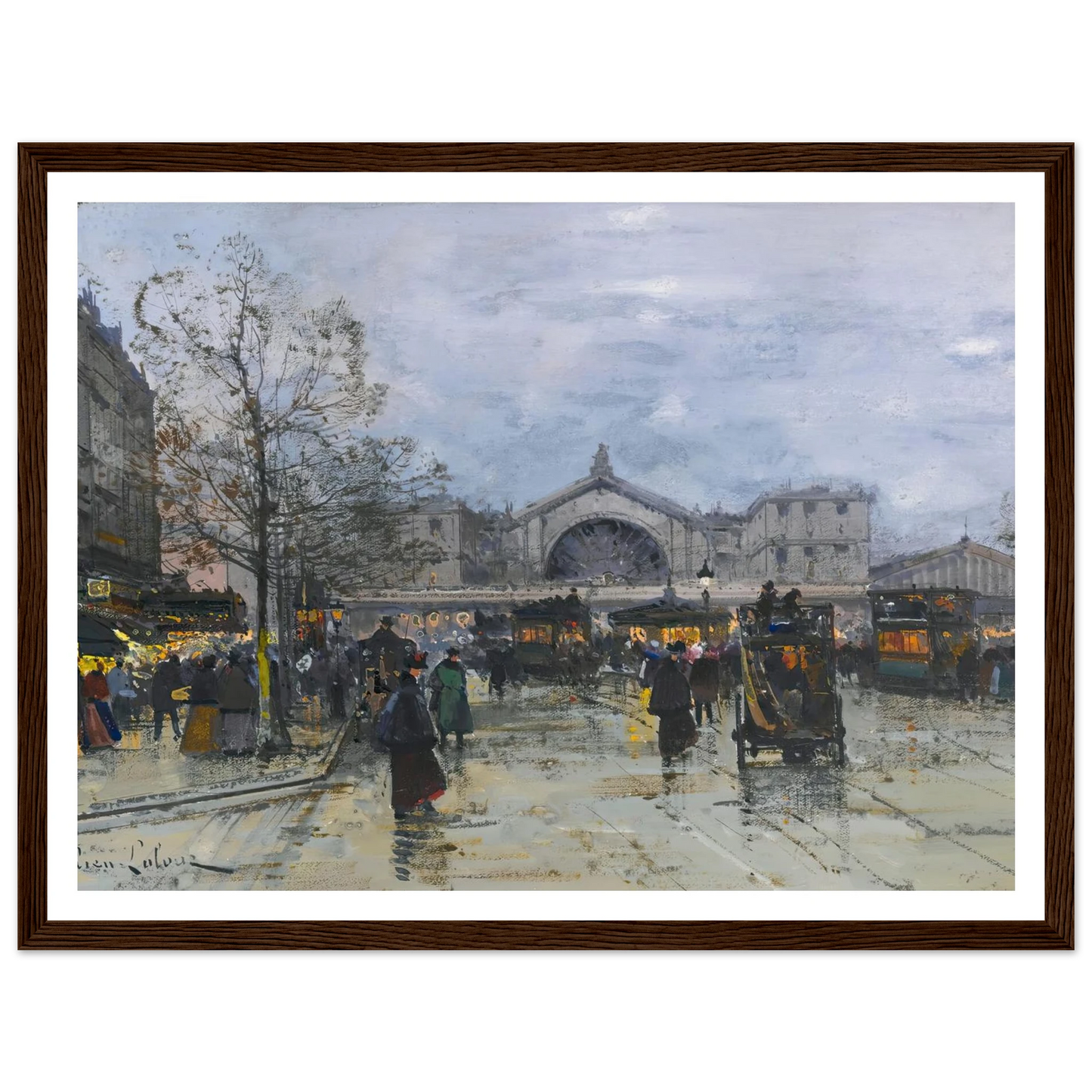 La Gare De L’est Art Print | Eugene Galien Laloue-Quipham Collections