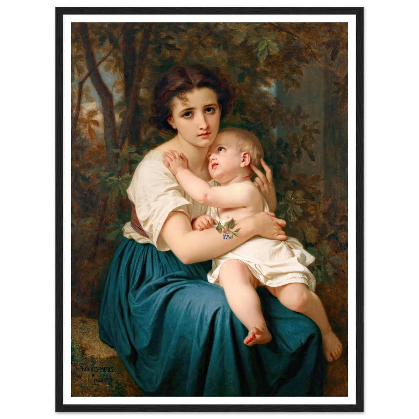 Thoughts of the Future (1864) Art Print | Hugues Merle-Quipham Collections
