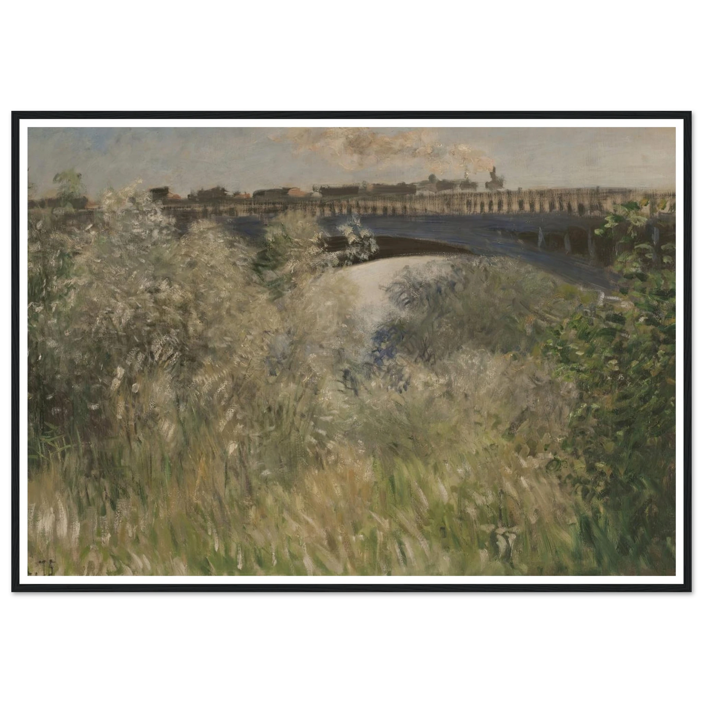 Le Pont d` Argenteuil (1875) Art Print | Claude Monet-Quipham Collections