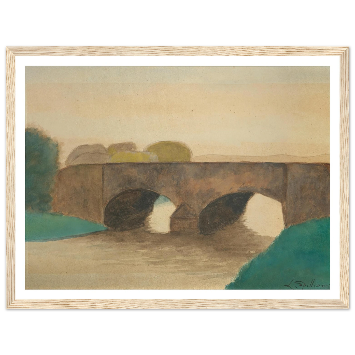 Brug (1930) Art Print | Leon Spilliaert-Quipham Collections