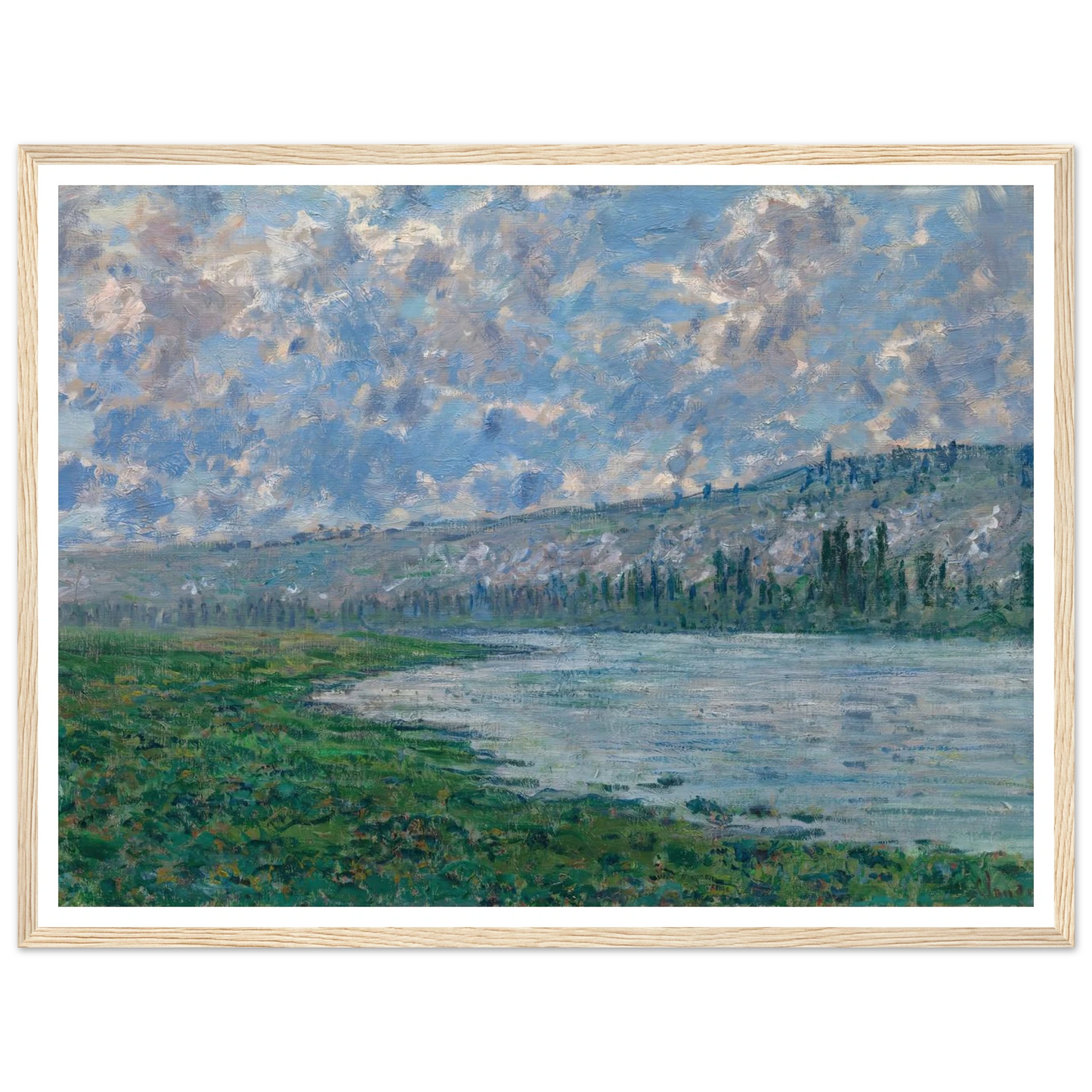 The Seine at Vétheuil (1880) Art Print | Claude Monet-Quipham Collections