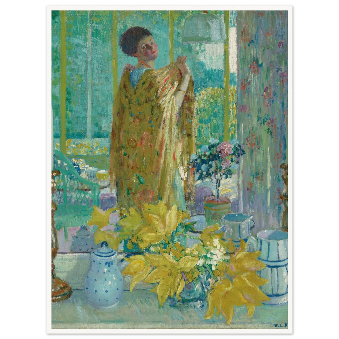 Yellow Tulips (circa 1911-1912) Art Print | Frederick Carl Frieseke-Quipham Collections