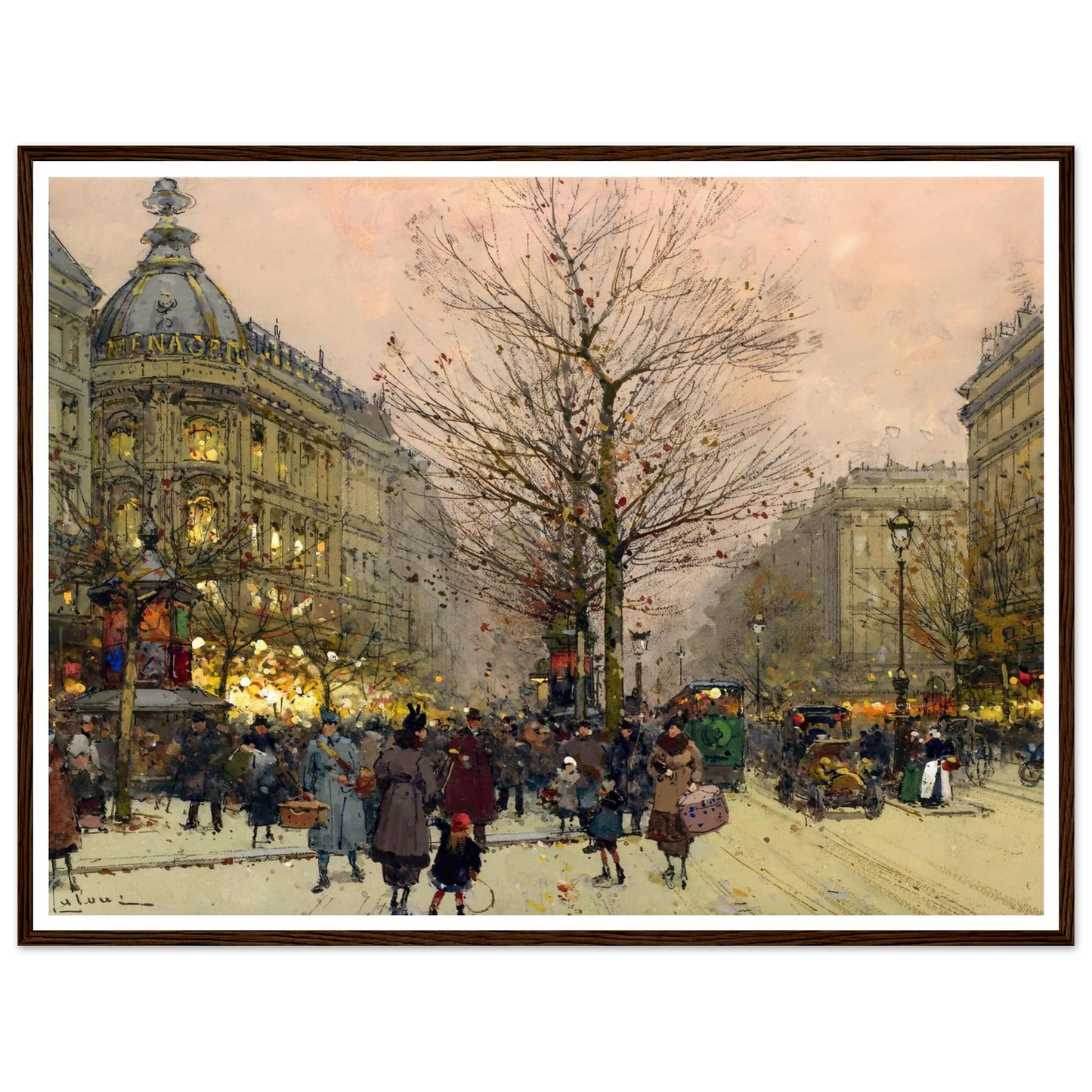 Les Grands Boulevards, Paris Art Print | Eugene Galien Laloue-Quipham Collections