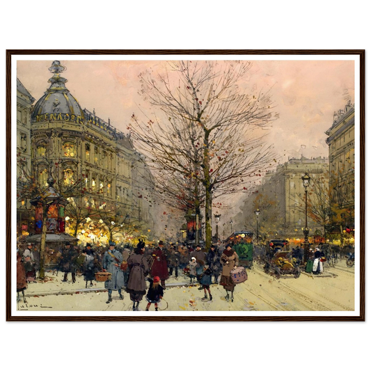 Les Grands Boulevards, Paris Art Print | Eugene Galien Laloue-Quipham Collections