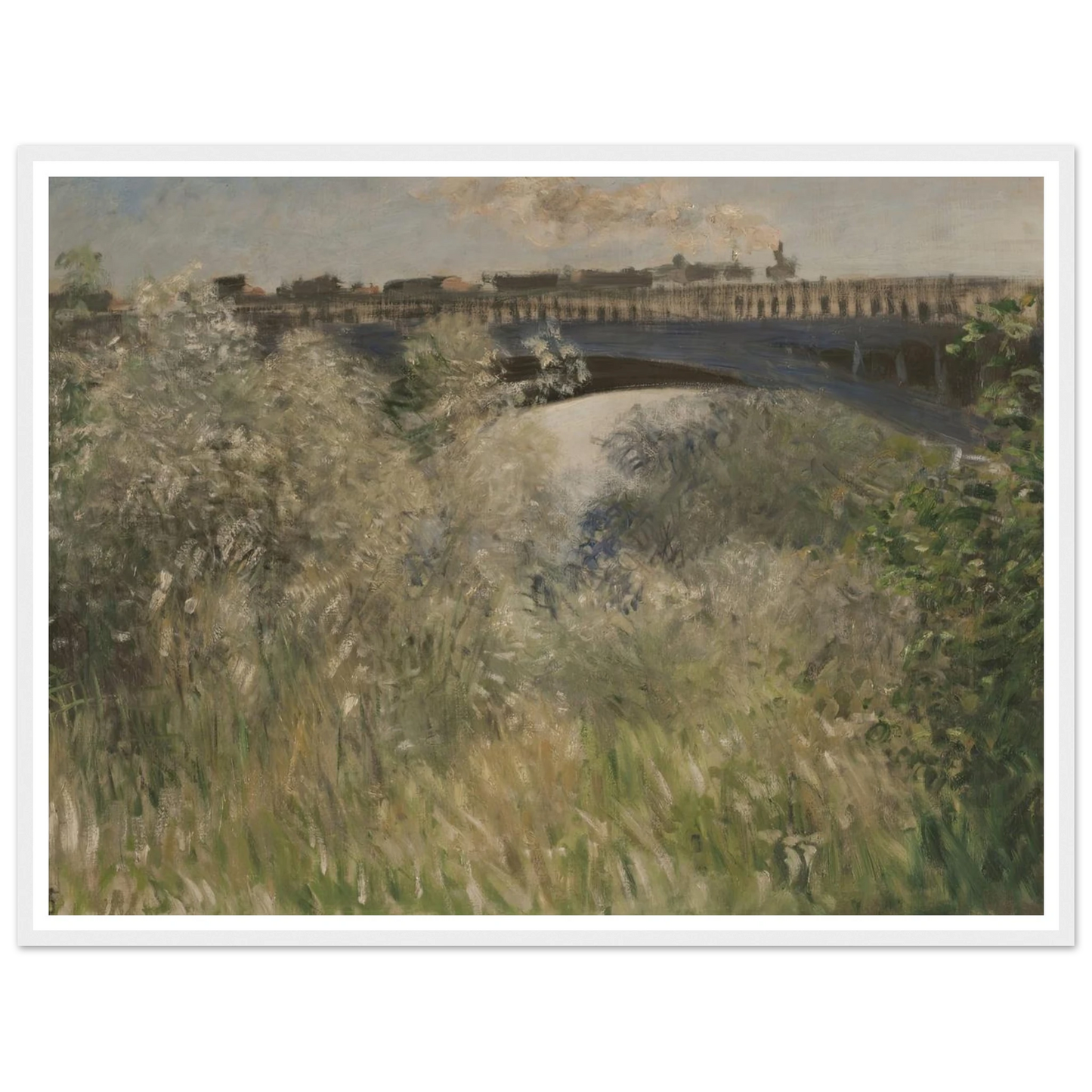 Le Pont d` Argenteuil (1875) Art Print | Claude Monet-Quipham Collections