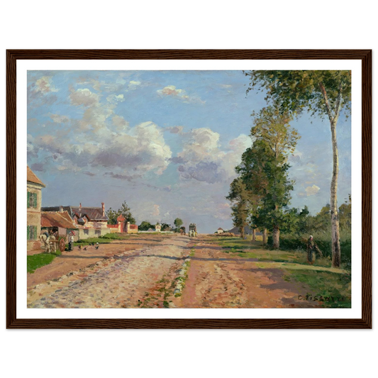 Route de Versailles, Rocquencourt (1871) Art Print | Camille Pissarro-Quipham Collections