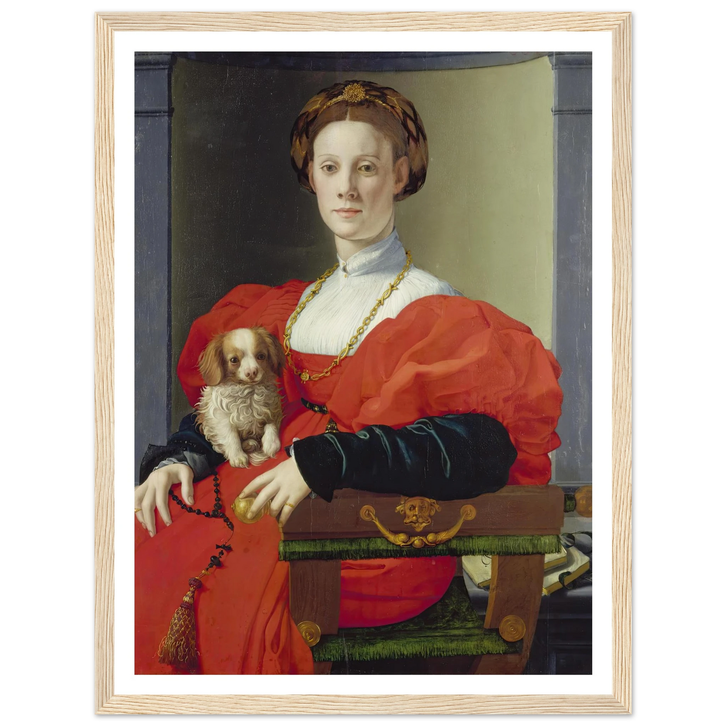 Portrait of a Lady in Red (Francesca Salviati) (ca. 1533) Art Print | Agnolo Bronzino-Quipham Collections