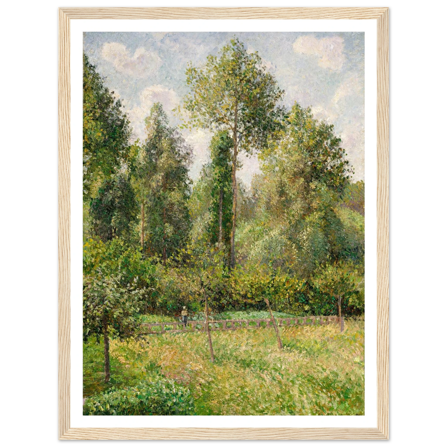 Poplars, Éragny (1895) Art Print | Camille Pissarro-Quipham Collections