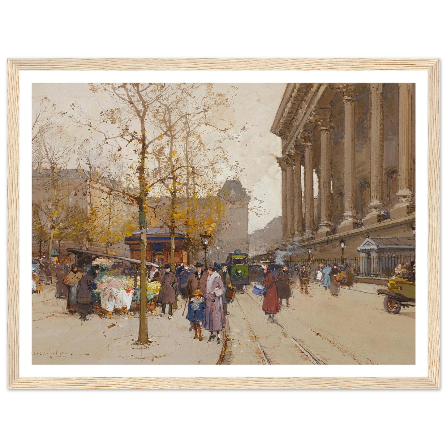 La Madeleine Art Print | Eugene Galien Laloue-Quipham Collections
