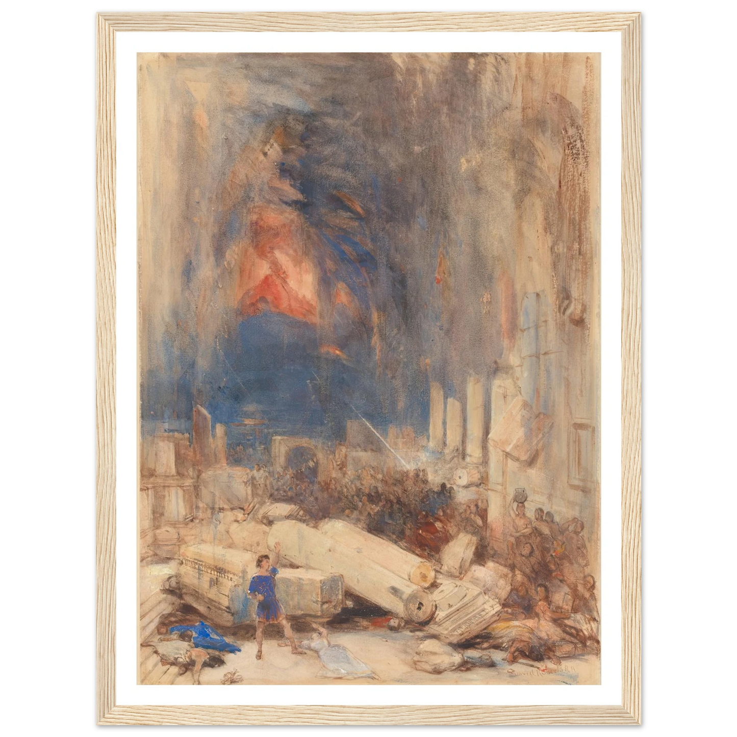 The Destruction of Pompeii Art Print | David Roberts-Quipham Collections