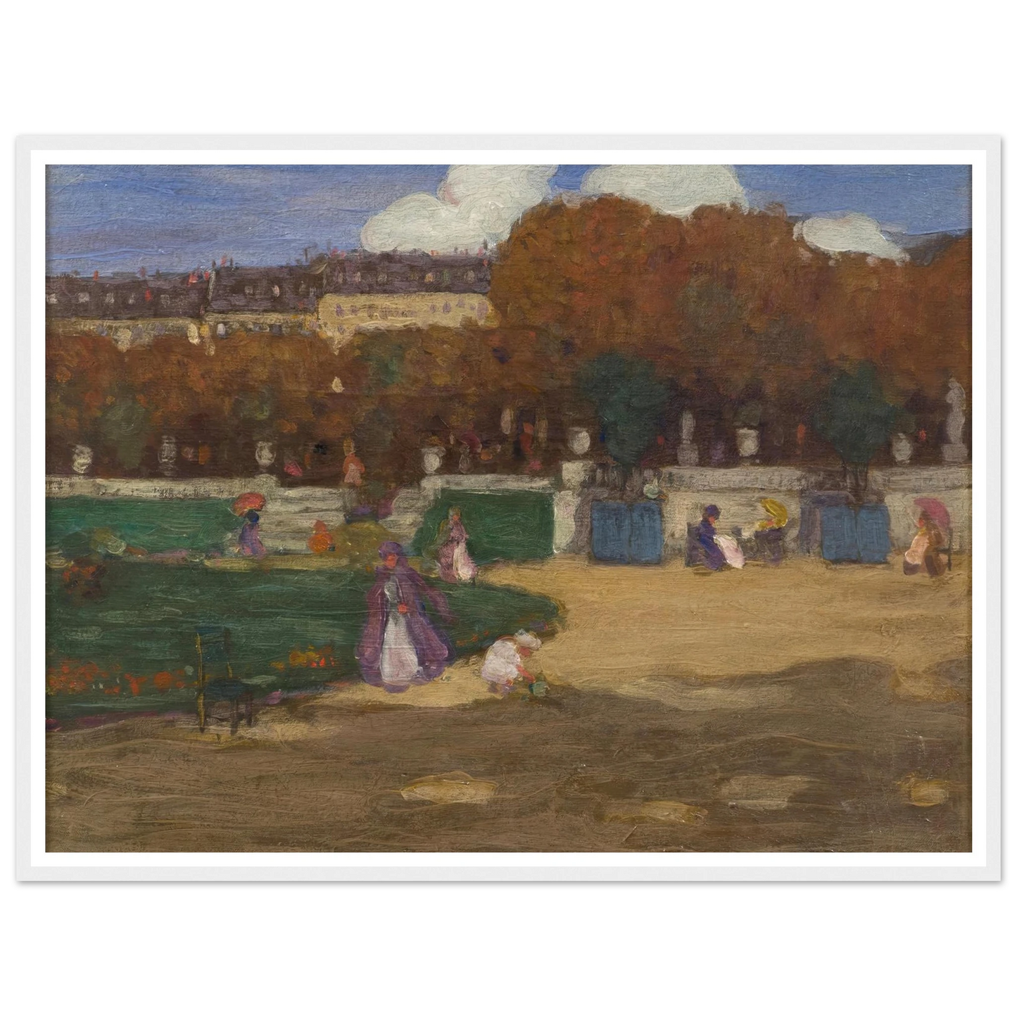 Luxembourg Gardens, Paris (1902) Art Print | Frederick Carl Frieseke-Quipham Collections
