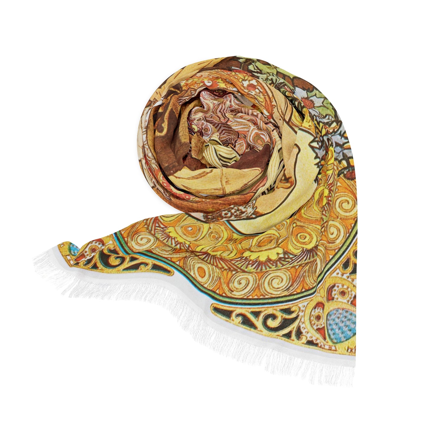 Chardon de greves | Alphonse Mucha Scarf – Art Nouveau Scarf-Quipham Collections
