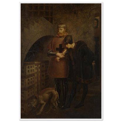 Louis XI of France visiting Cardinal Balue in his iron cage (1883) Art Print | Jean Leon Gerome-Quipham Collections