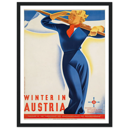 Winter in Austria Art Print | Joseph Binder-Quipham Collections