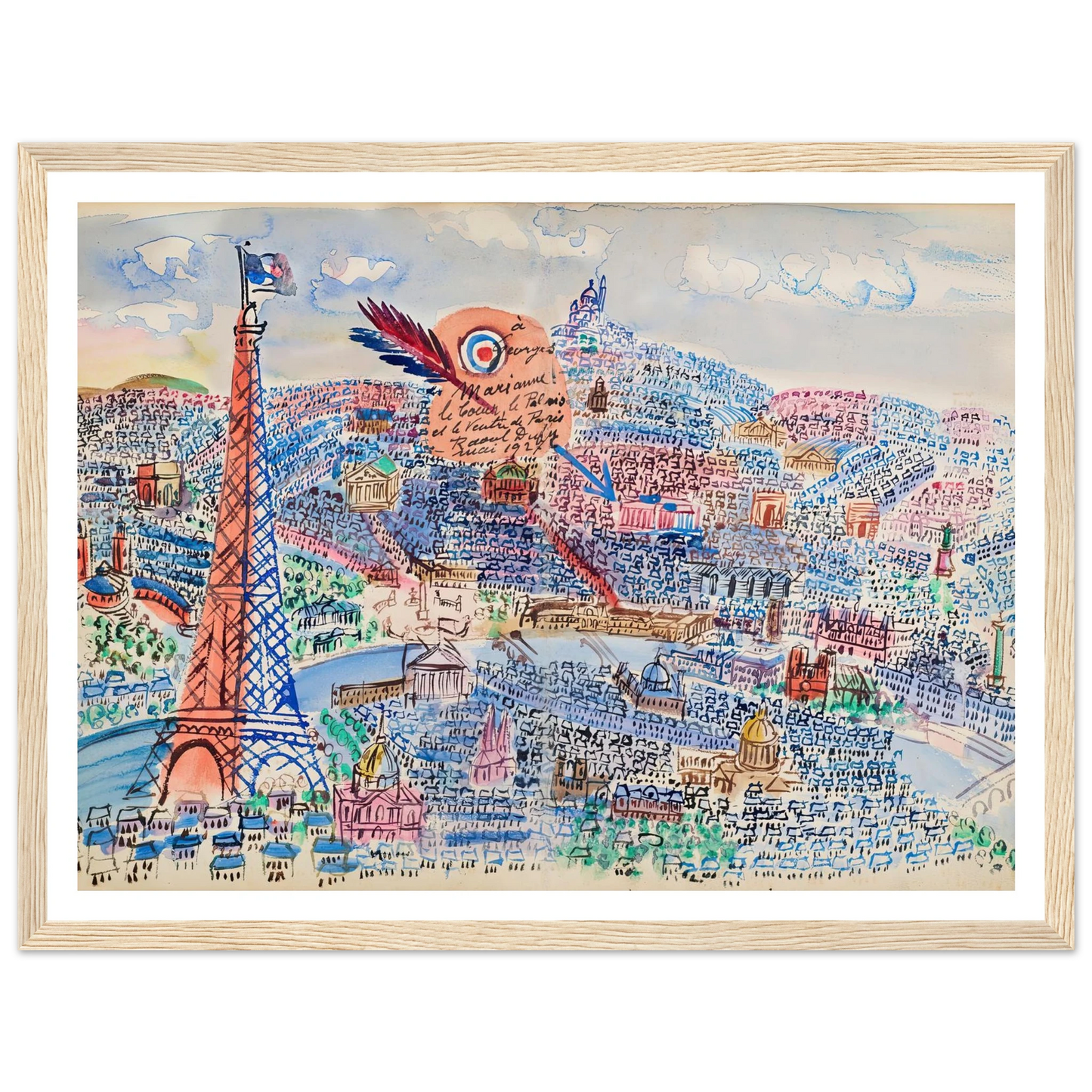 Livre d’or de Marianne (1927) Art Print | Raoul Dufy-Quipham Collections