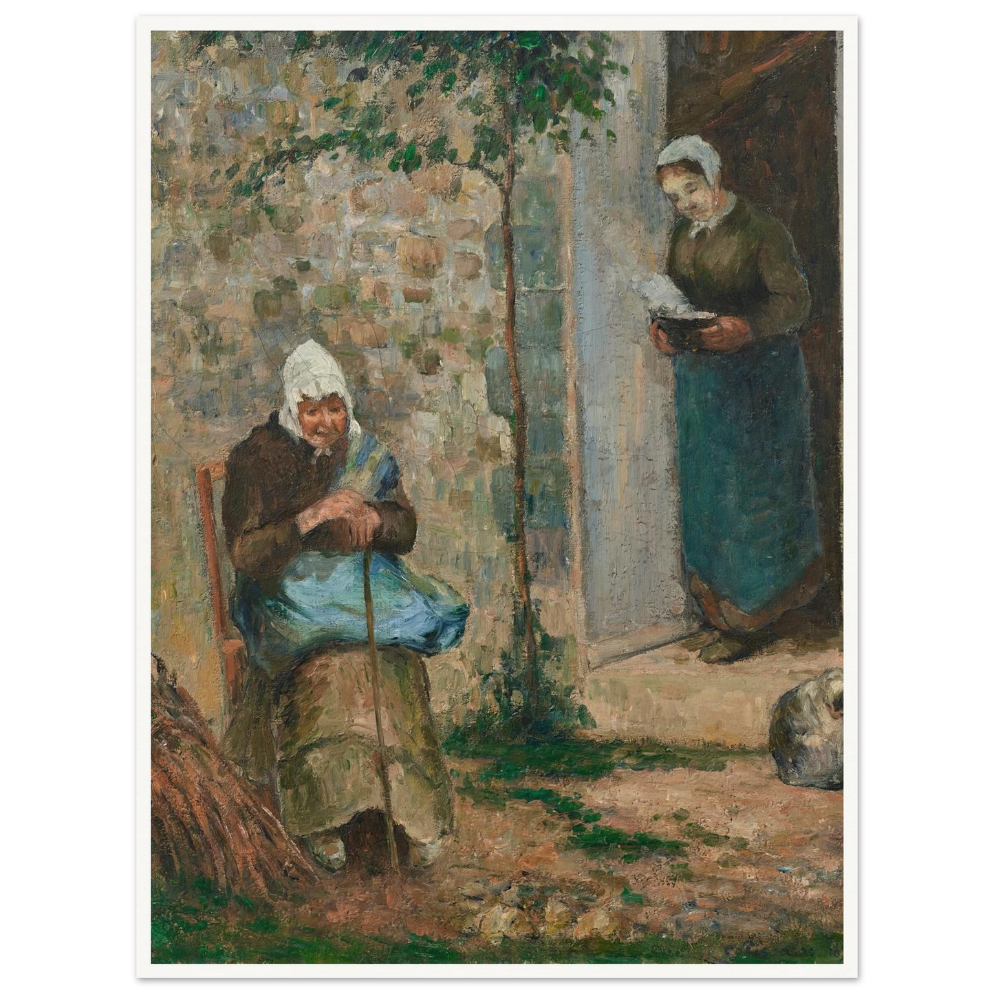 La Charité (1876) Art Print | Camille Pissarro-Quipham Collections