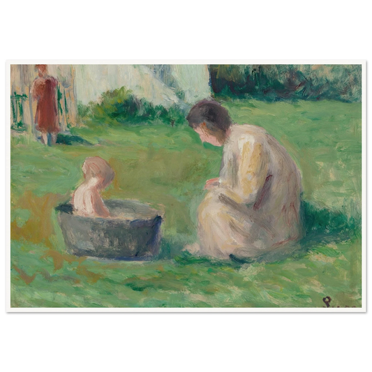 Le bain du bébé Art Print | Maximilien Luce-Quipham Collections