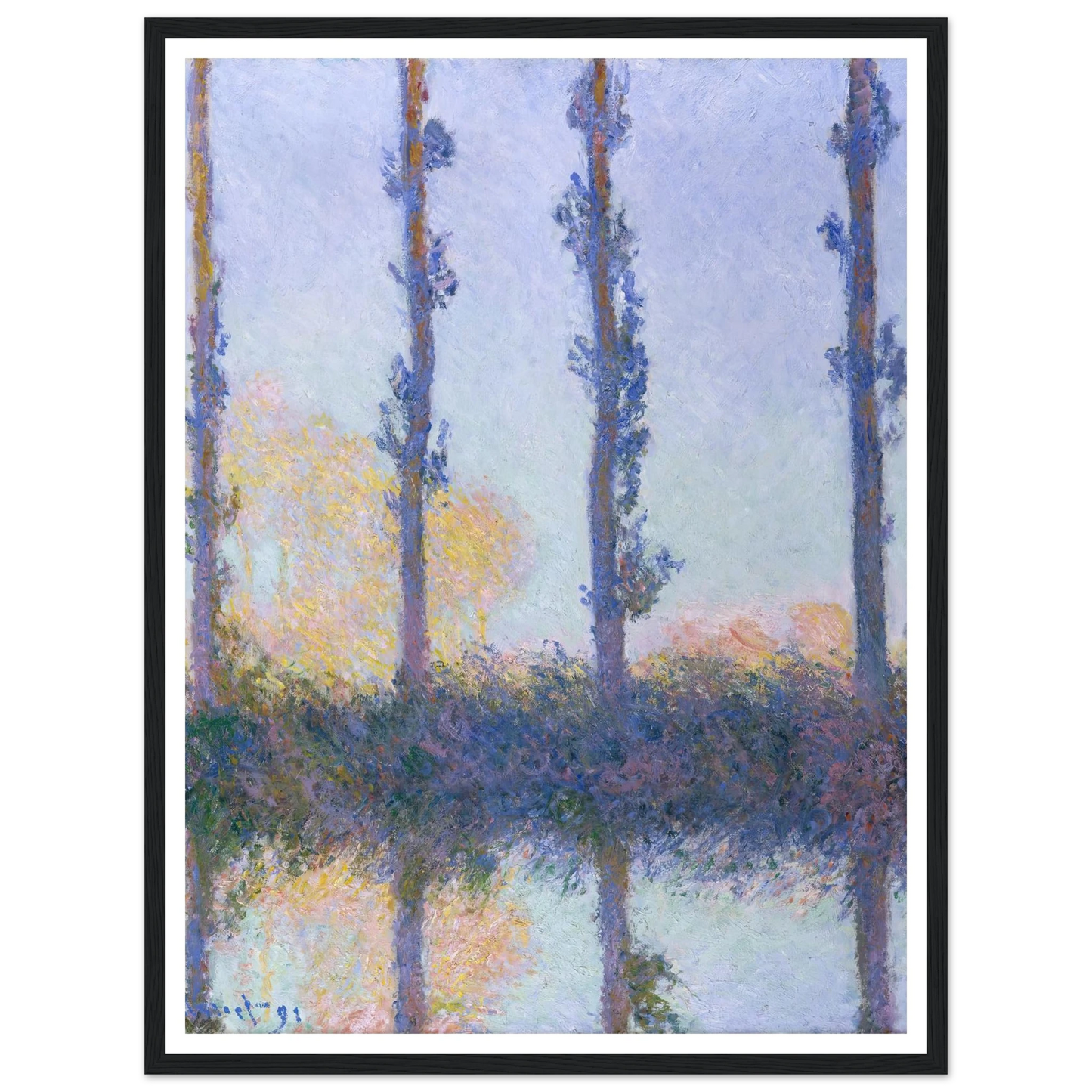 The Four Trees (1891) Art Print | Claude Monet-Quipham Collections