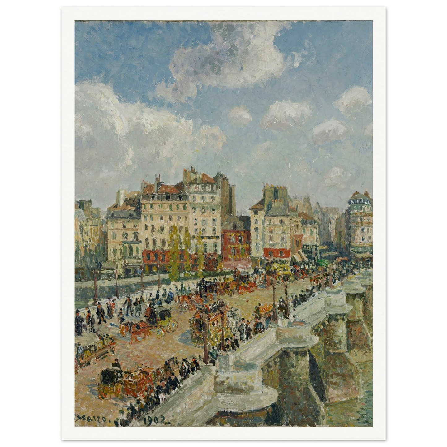 The Pont-Neuf Art Print | Camille Pissarro-Quipham Collections