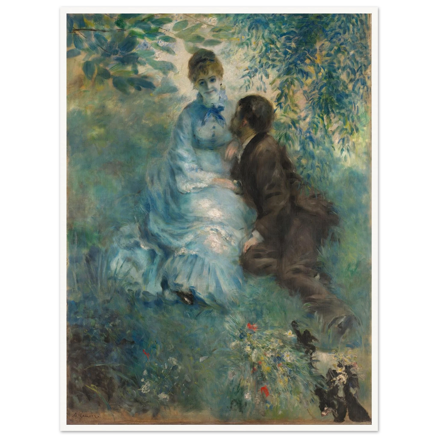 Lovers (1875) Art Print | Pierre Auguste Renoir-Quipham Collections